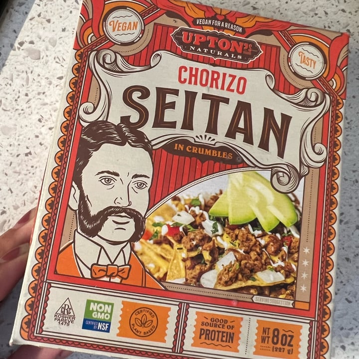 photo of Upton's Naturals Chorizo Seitan shared by @joywithplants on  16 Sep 2022 - review