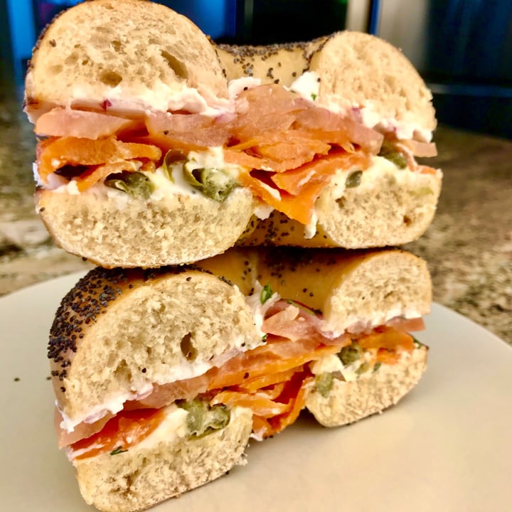 photo of Ben & Esther's Bagels and Deli Vegan Lox Bagel shared by @pdxveg on  02 Oct 2020 - review