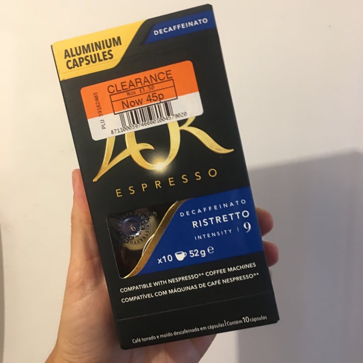 review photo of L’or Espresso decaffinaito ristretto capsules shared by @sandra666 on 02 Aug 2021 - review