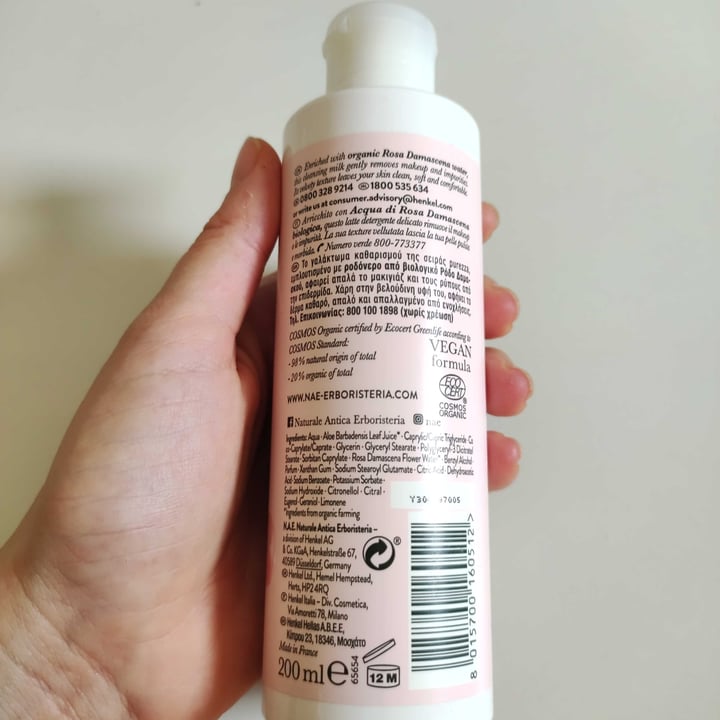 photo of N.A.E. Naturale Antica Erboristeria Latte detergente shared by @saphy89 on  17 Jun 2022 - review