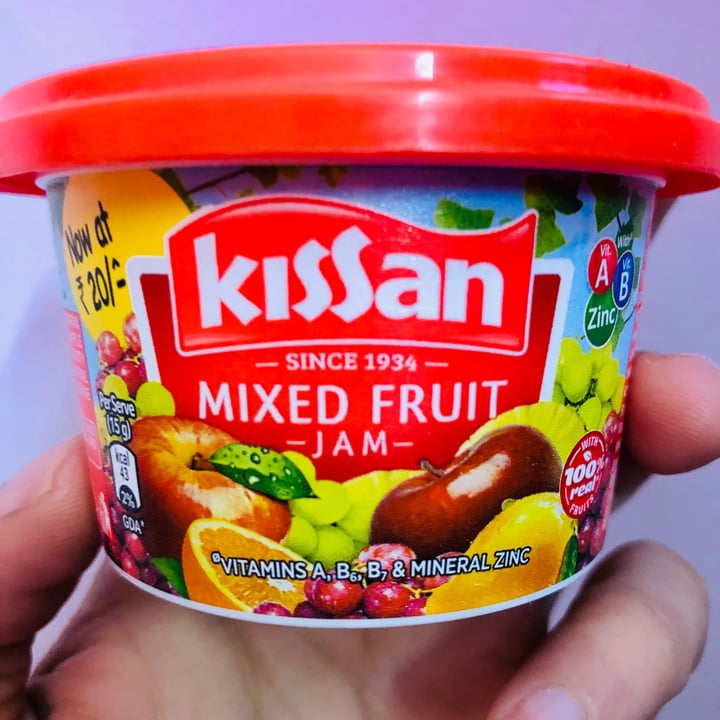photo of Kissan Mixed Fruit Jam shared by @vegankaran on  10 Feb 2022 - review