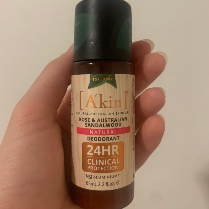 photo of A’kin Rose and Sandalwood Deodorant shared by @naomimk on  23 Jun 2021 - review