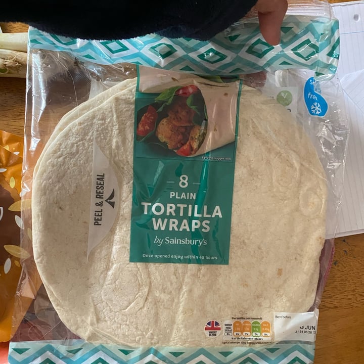 photo of Sainsbury's Tortilla wraps shared by @veggiejessie on  25 Jun 2022 - review