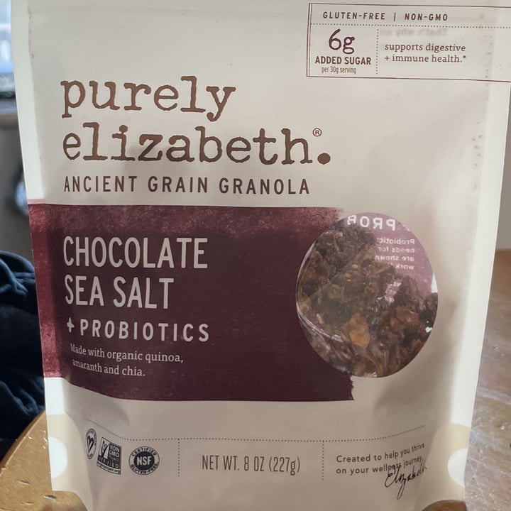photo of Purely Elizabeth Purely Elizabeth Chocolate Sea Salt Granola shared by @monchiara on  01 Dec 2021 - review