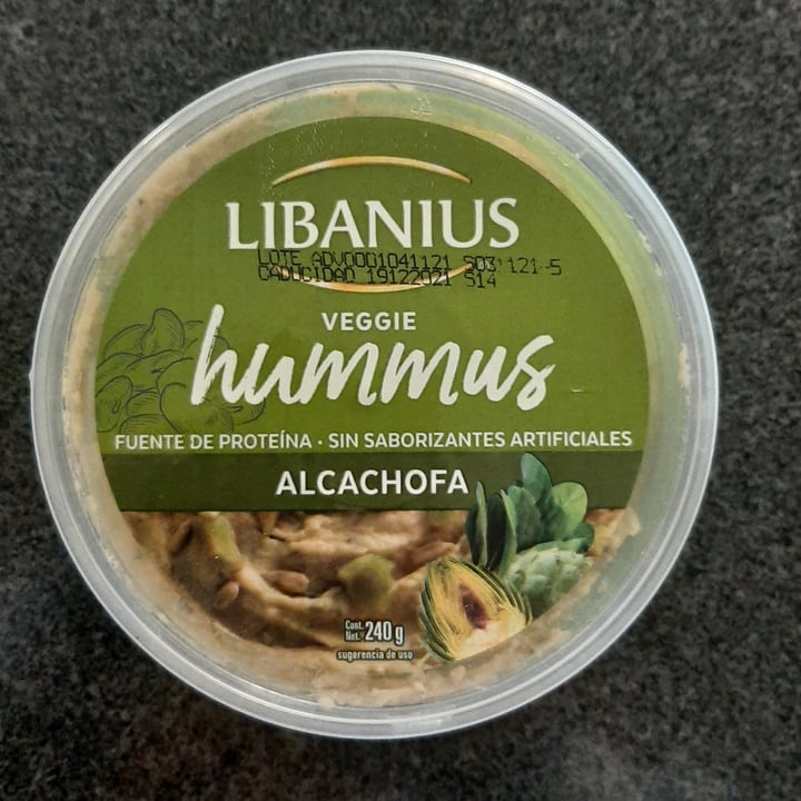 photo of Libanius Hummus de alcachofa shared by @camilapardo on  10 Dec 2021 - review