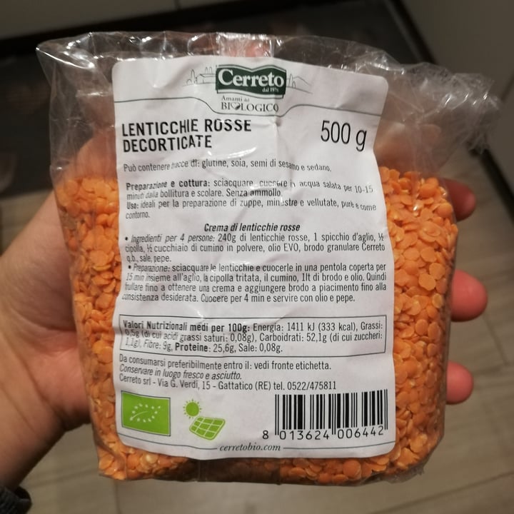 review photo of Cerreto Lenticchie rosse decorticate shared by @serenasarti on 01 Apr 2022 - review