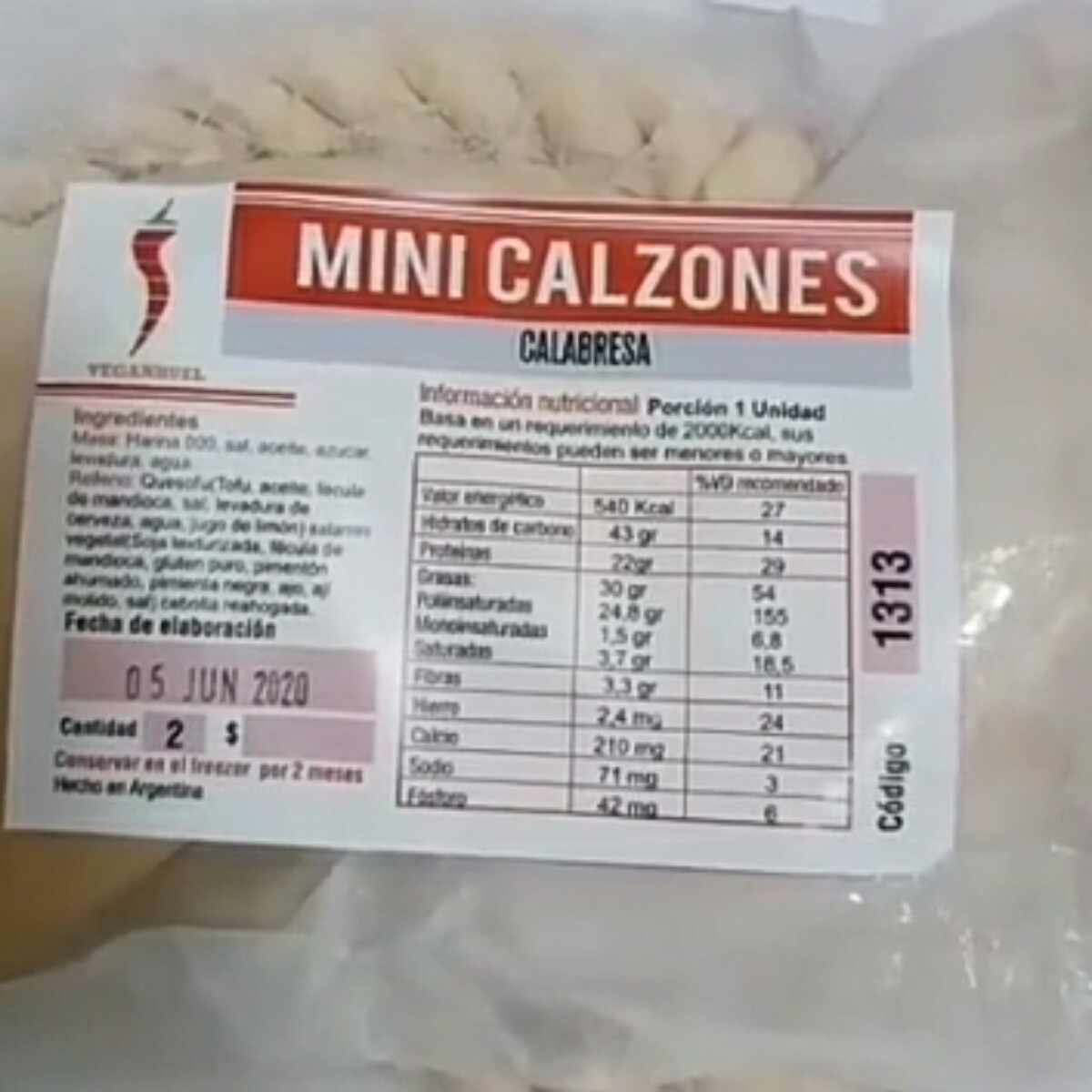 Mini Calzone from Veg12 - Vegan Product Reviews & Ratings | abillion