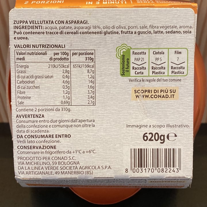 photo of Conad Bio Vellutata agli asparigi shared by @casapapaya on  07 Apr 2022 - review