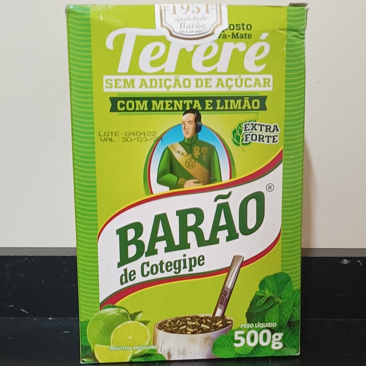 photo of Tereré Barão de Cotegipe Tereré com Menta e Limão Extra Forte shared by @ninafuzi on  29 Nov 2022 - review