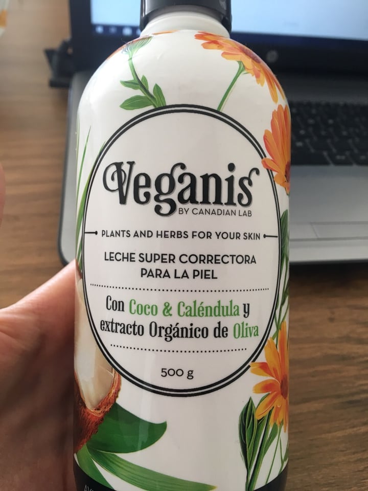 photo of Veganis LECHE SUPER CORRECTORA PARA LA PIEL Con Coco & Caléndula y extracto Orgánico de Oliva shared by @luisinamagnin on  01 Aug 2019 - review