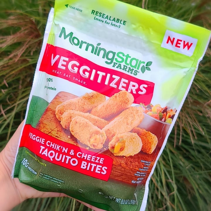 photo of MorningStar Farms Veggitizers Veggie Chik'n & Cheeze Taquito Bites shared by @agreene428 on  19 Dec 2021 - review