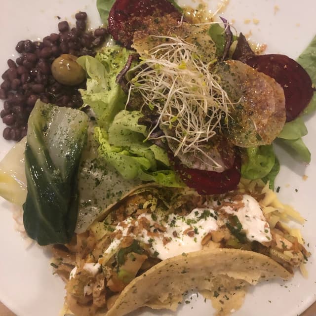 Photo of the dish “Plato macrobiótico con taco sin gluten”