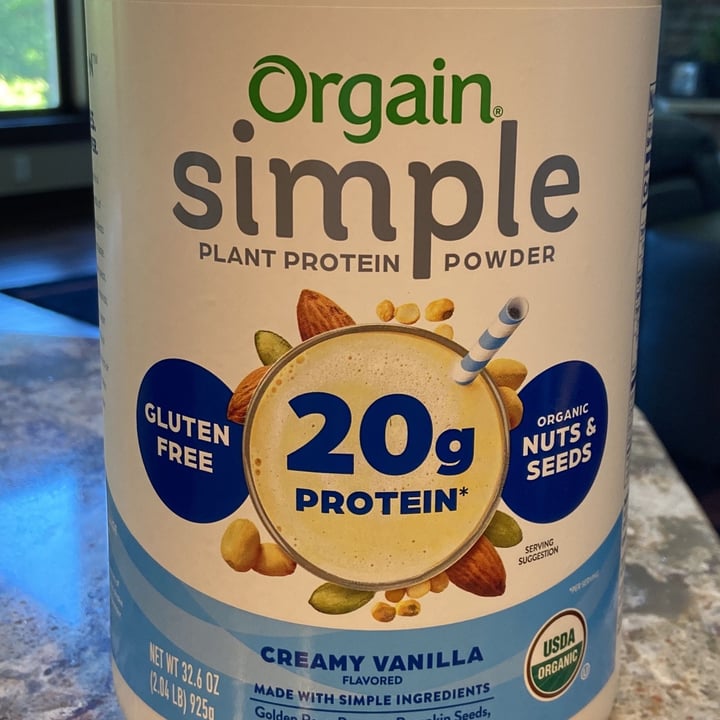 photo of Orgain Orgain Plant Based Protein Powder Vanilla Bean shared by @amersop on  27 May 2022 - review