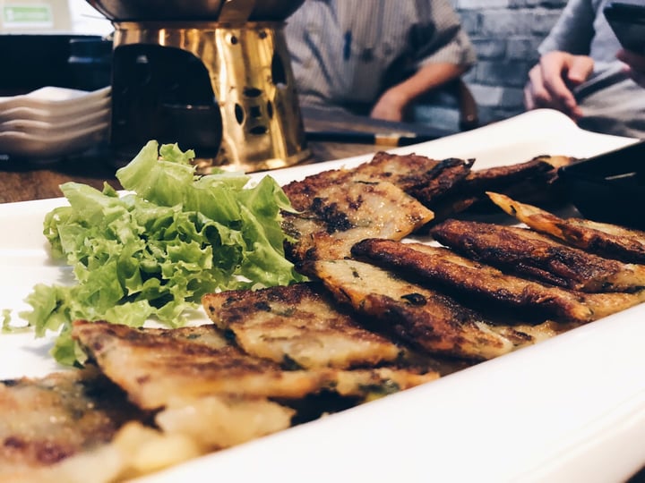 photo of Daehwa Vegetarian 야채전 Yachae Jeon (Vegetable Pancake) shared by @consciouscookieee on  12 Aug 2018 - review