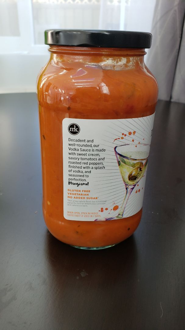 photo of Mia's kitchen Vodka Sauce Pasta Sauce Vodka Pasta Sauce shared by @govegtoday on  09 Feb 2020 - review