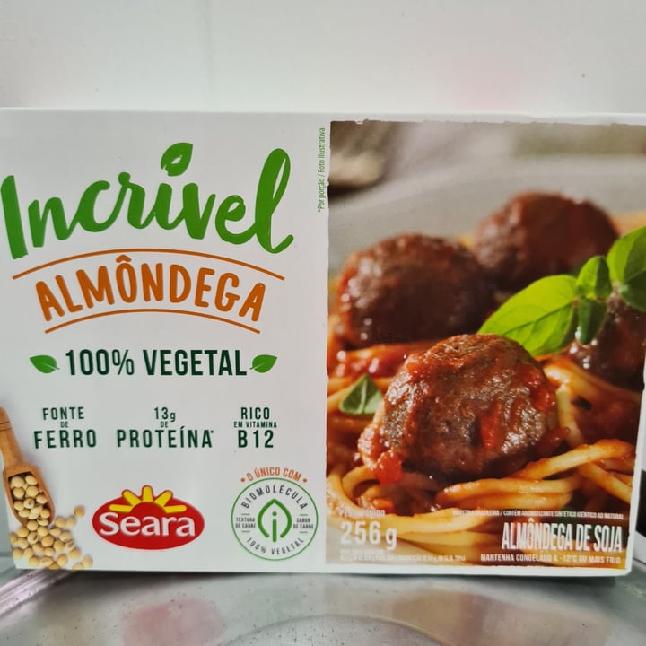review photo of Seara Almôndega 100% Vegetal shared by @andreaze on 01 May 2022 - review