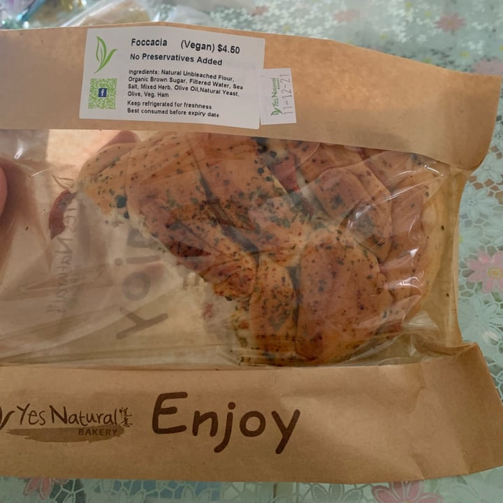 photo of Yes Natural Bakery Focaccia shared by @mel on  09 Dec 2021 - review