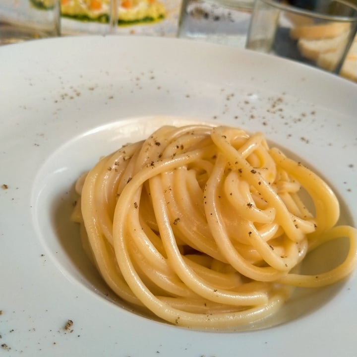 photo of Life Bistrot - Plant Based Restaurant - Archaeological Site Pici con crema al formaggio di ceci e pepe shared by @masaya90 on  26 Aug 2022 - review