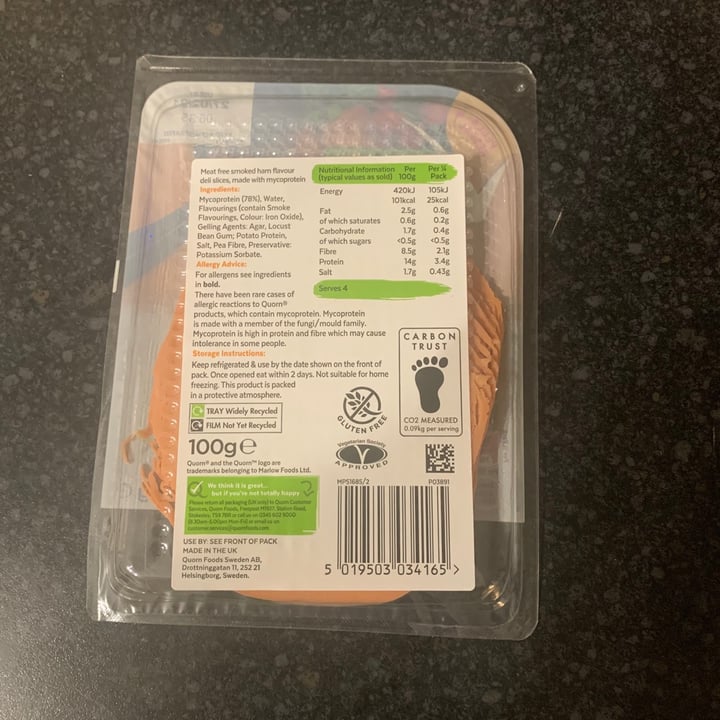 review photo of Quorn Smoky Ham Free Slices shared by @ixhxle on 05 Mar 2021 - review