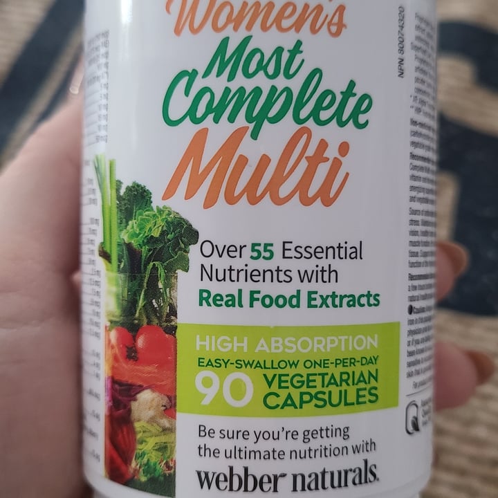 photo of Webber Naturals Multivitamin For Women shared by @liljessicakes on  26 Feb 2022 - review