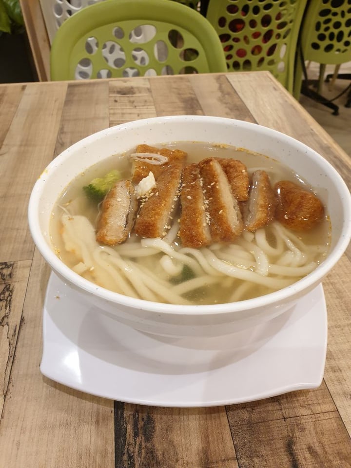 review photo of Nature Cafe Spicy Udon with Fried ‘Chicken’ Cutlet shared by @hermainesay on 25 Nov 2019 - review