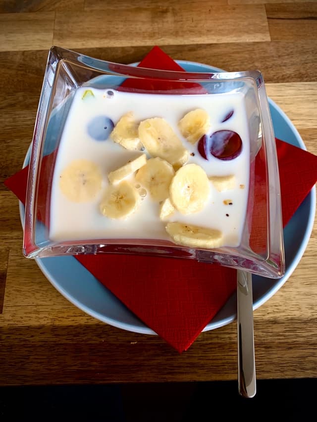 Photo of the dish “Granola + Fruits w/ Milk”