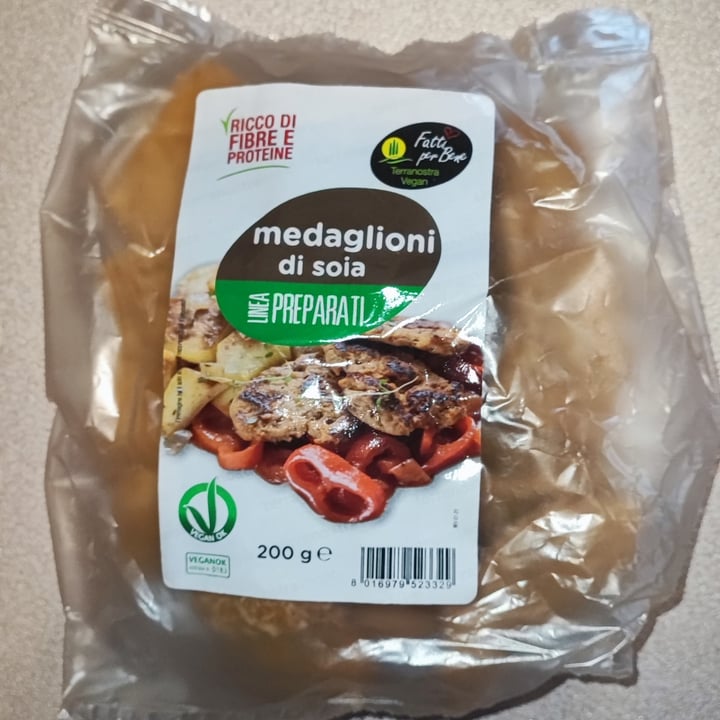 review photo of Fatti per bene terranostra vegan Medaglioni di Soia shared by @2veganinvan on 11 Oct 2022 - review
