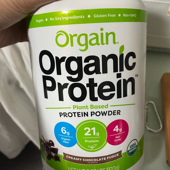 photo of Orgain Creamy Chocolate Fudge Organic Protein Plant Based Protein Powder shared by @yshrach on  15 Jul 2021 - review