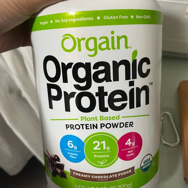 review photo of Orgain Creamy Chocolate Fudge Organic Protein Plant Based Protein Powder shared by @yshrach on 15 Jul 2021 - review