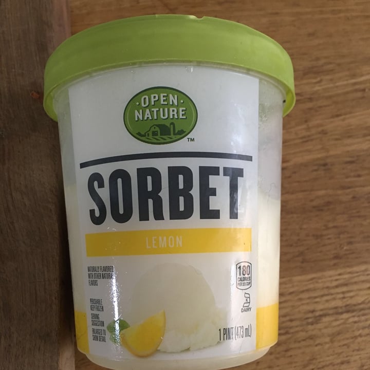 review photo of Open Nature Lemon Sorbet shared by @heartwoodhaven on 30 Apr 2020 - review