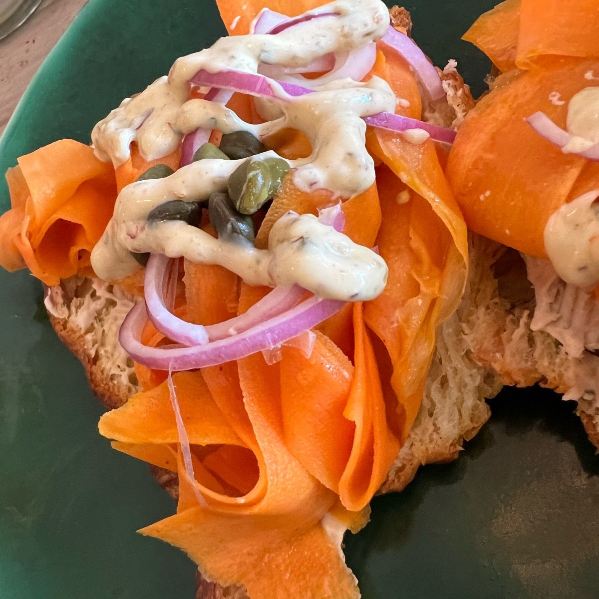 Vegan Salmon on a Croissant at The Conscious Kitchen - Review by @ftc ...