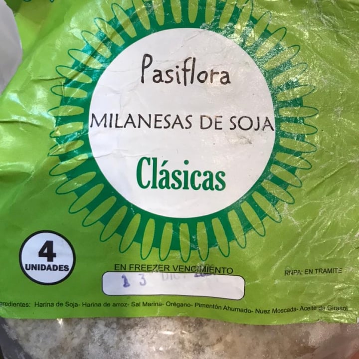 photo of Pasiflora Milanesas de soja shared by @catabuffarini on  19 Jul 2021 - review