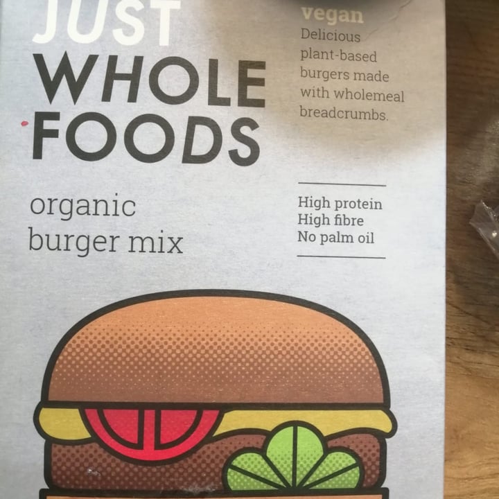 photo of Just Wholefoods organic burger mix shared by @abbackerman on  18 Oct 2022 - review