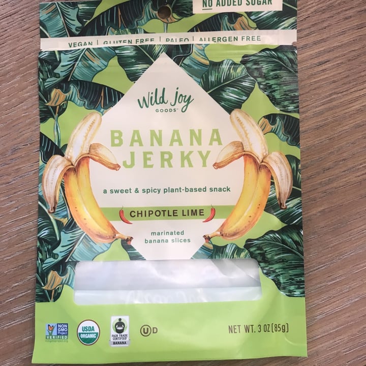 photo of Wild Joy Goods Banana Jerky  Chipotle Lime shared by @racheljanehall on  07 May 2020 - review