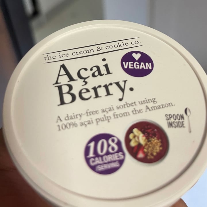 photo of The Ice Cream & Cookie Co Açai Berry Sorbet shared by @ruebenk on  18 Jul 2021 - review