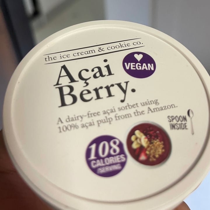 review photo of The Ice Cream & Cookie Co Açai Berry Sorbet shared by @ruebenk on 18 Jul 2021 - review