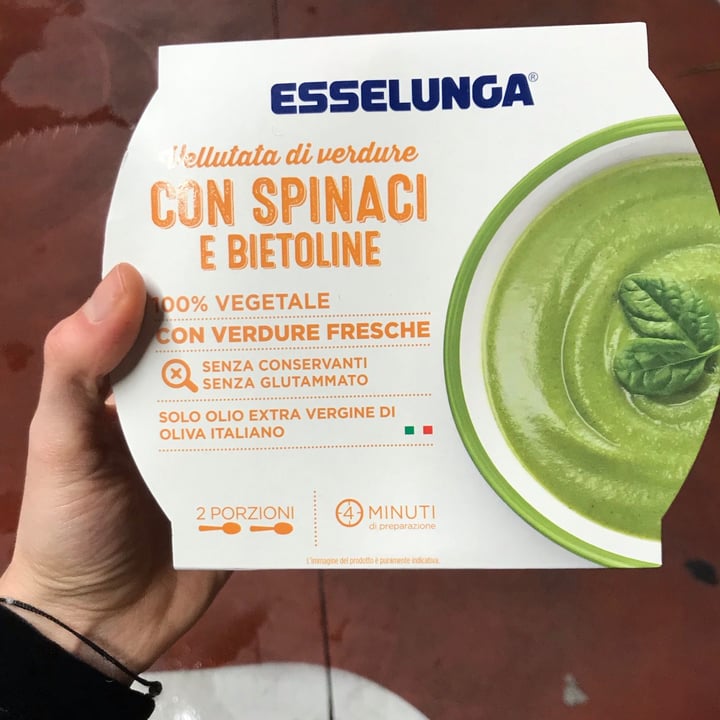 photo of  Esselunga Vellutata di verdure con spinaci e bietoline shared by @carmelau on  05 Feb 2021 - review