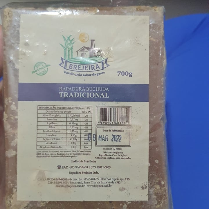 photo of Brejeira Rapadura Buchuda Tradicional shared by @cleane on  01 May 2022 - review