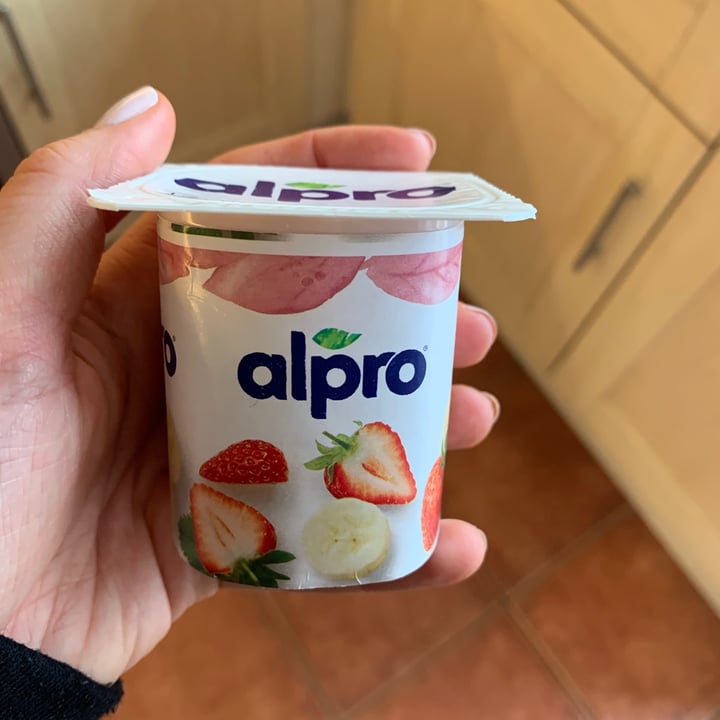 photo of Alpro 2X Strawberry & Banana 2X Peach & Pear Yogurt shared by @caitlaver on  10 Apr 2021 - review