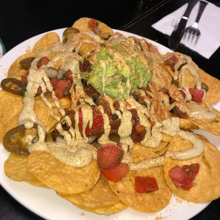 review photo of Nature’s Plate Cafe & Juice Bar Nachos, Cauliflower Soup & Philly Cheesesteak shared by @alycat on 16 May 2020 - review
