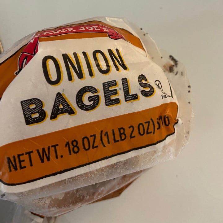 photo of Trader Joe's Onion Bagels shared by @sophieveg on  13 Mar 2021 - review