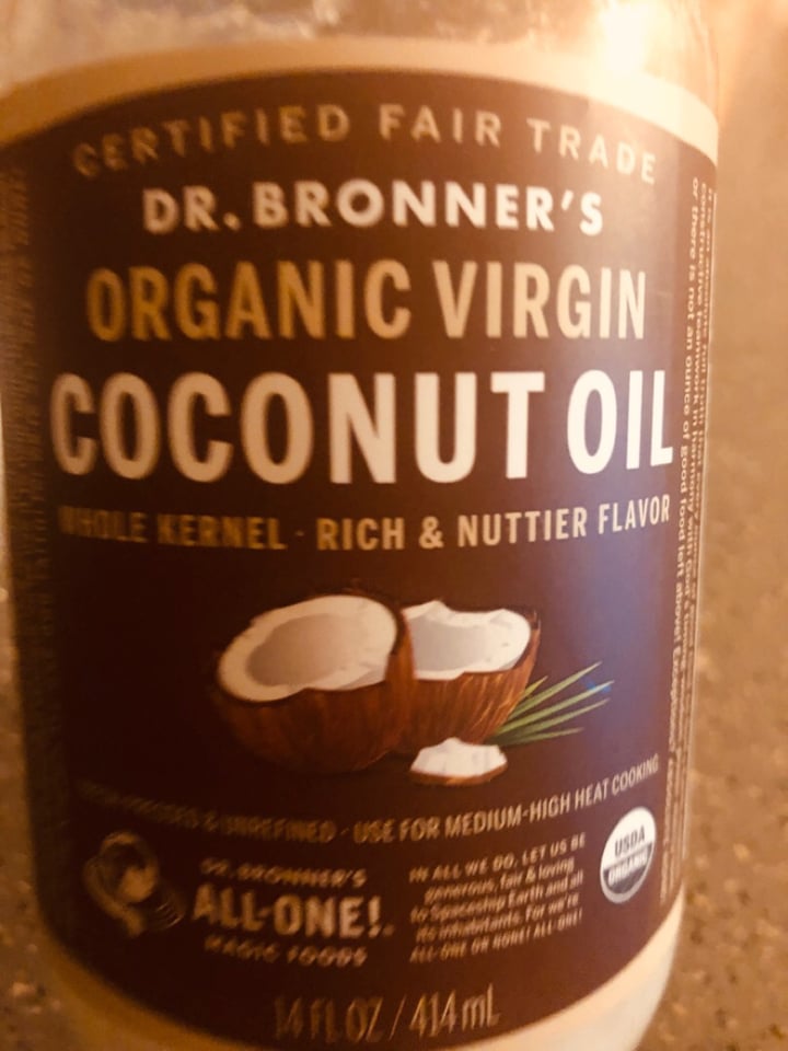 photo of Dr. Bronner's Organic Virgin Coconut Oil shared by @kingissy on  24 Mar 2019 - review