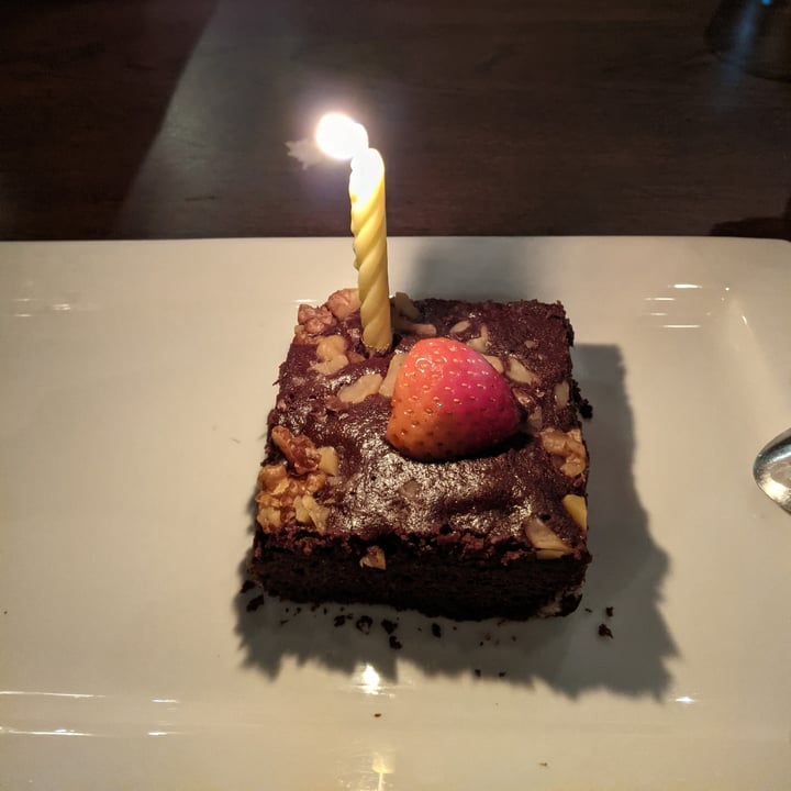 review photo of Original Sin Mediterranean Restaurant Vegan Brownie with Coconut Ice Cream shared by @tancoul on 28 Aug 2021 - review