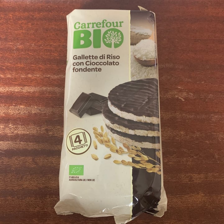 photo of Carrefour Gallette di riso con cioccolato fondente shared by @caracatastrofe on  14 May 2021 - review