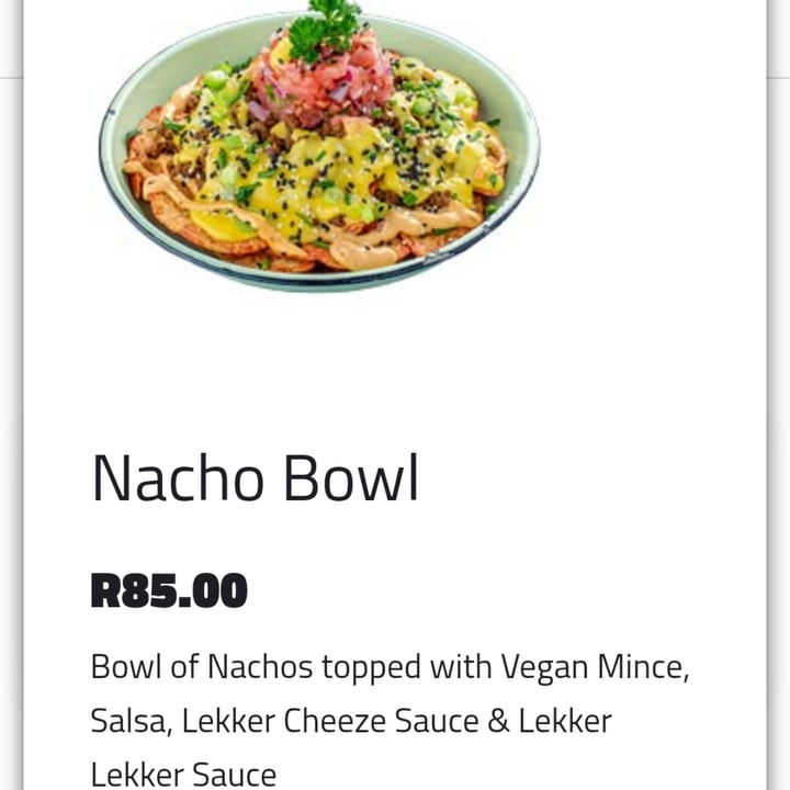 photo of Lekker Vegan Kloof Nachos Bowl shared by @anne13 on  17 Sep 2021 - review