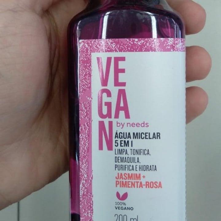 photo of Vegan by Needs Água Micelar 5 Em 1 Jasmim - Pimenta-Rosa  shared by @jeffrodrigues on  26 Jun 2022 - review