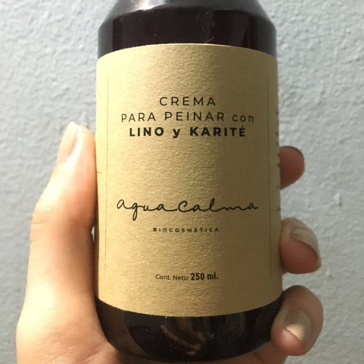 photo of AguaCalma Crema para peinar Lino y Karite shared by @camicamelo on  28 Apr 2021 - review