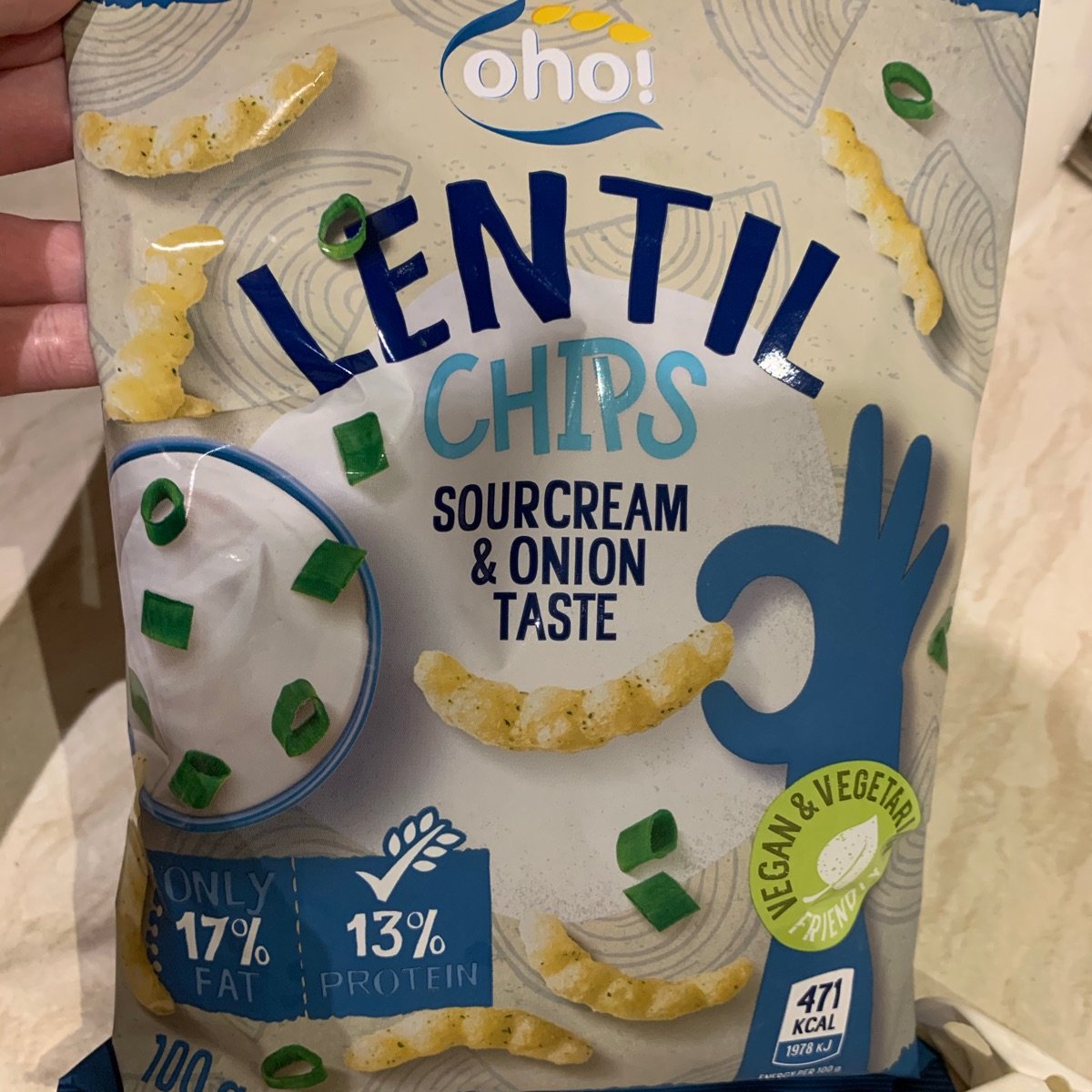 Oho! Sourcream & Onion Lentil Chips Reviews abillion