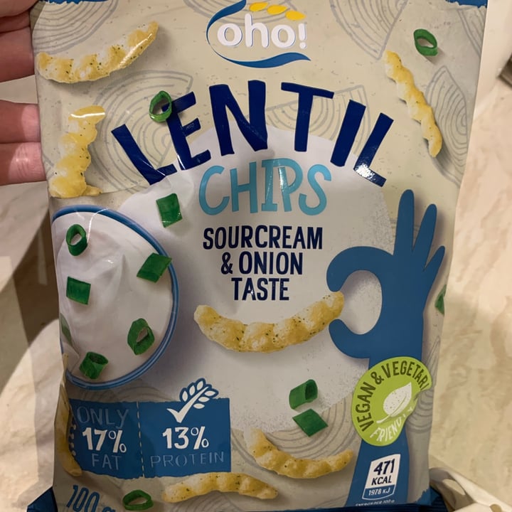 photo of Oho! Sourcream & Onion Lentil Chips shared by @aprilknight on  08 Mar 2021 - review