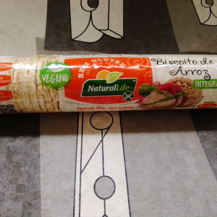 photo of NaturalLife Biscoito de arroz integral shared by @m1i9r5i8am on  31 May 2022 - review